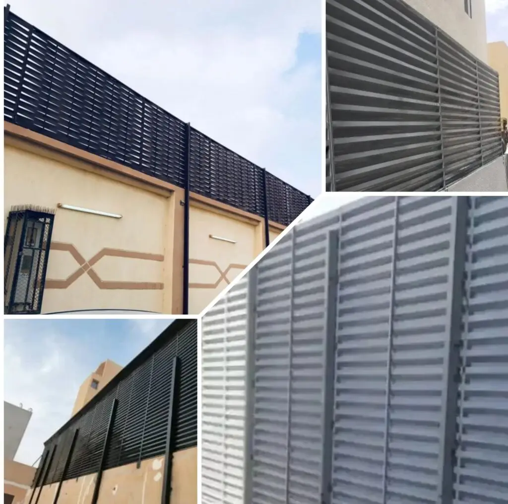 سواتر حديدية أمنية قوية ومتينة توفر حماية قصوى للمساحات والممتلكات، مع تصميم عملي يضمن الأمان مع الحفاظ على الشكل الجمالي للمنطقة.