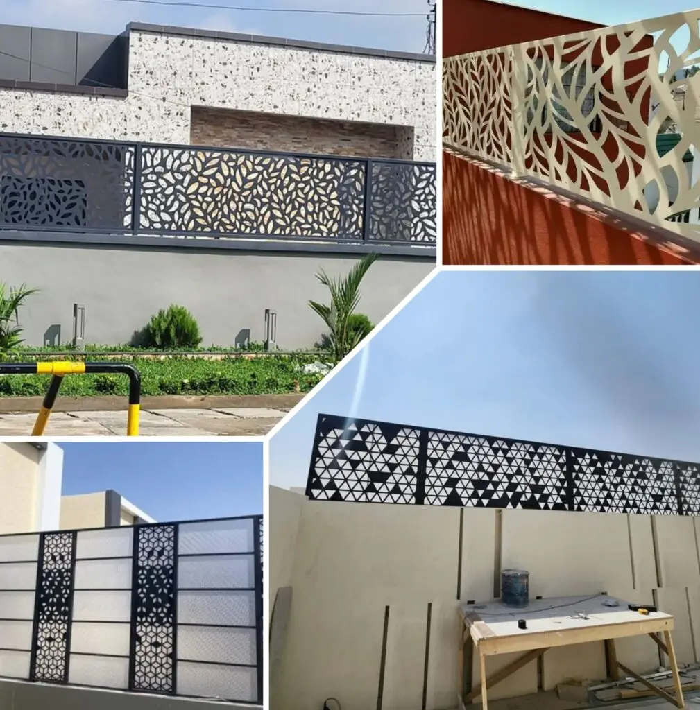 صورة سواتر قصية كلاسيكية متينة وأنيقة، توفر حماية فعّالة للمساحات الخارجية مع تصميم كلاسيكي جذاب