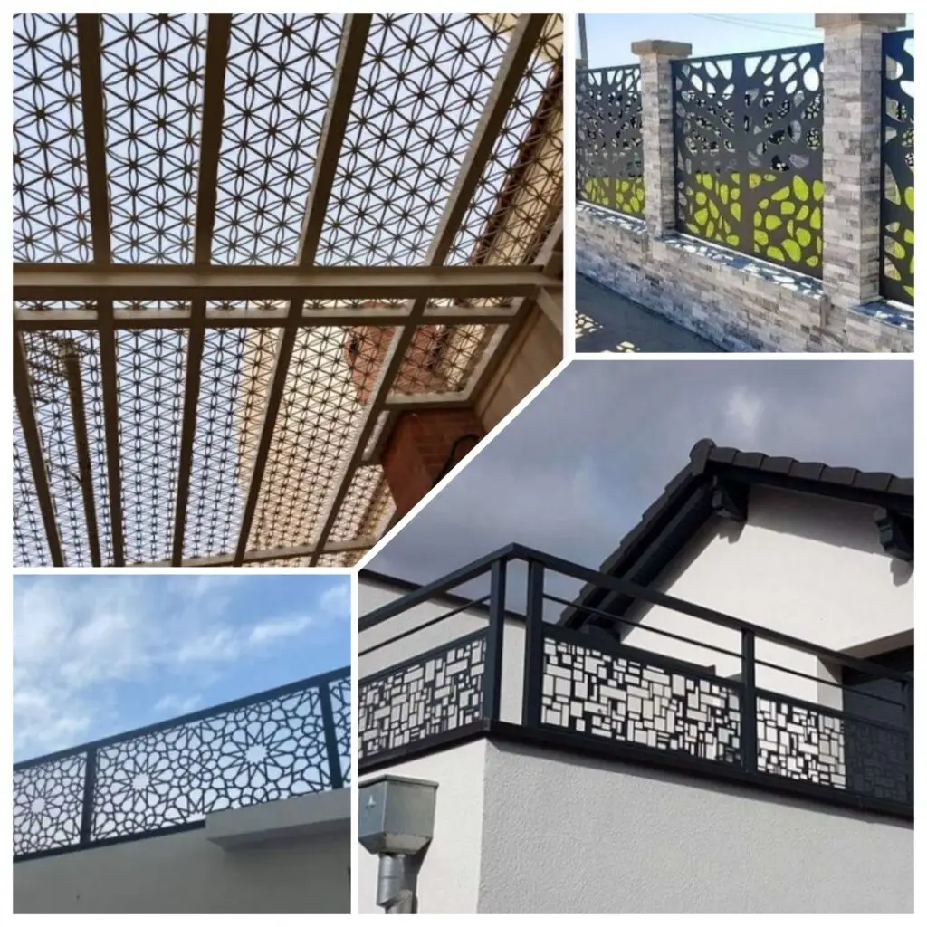 صورة سواتر قصية عصرية متينة وعالية الجودة، توفر حماية للمساحات الخارجية مع تصميم حديث وجمالي