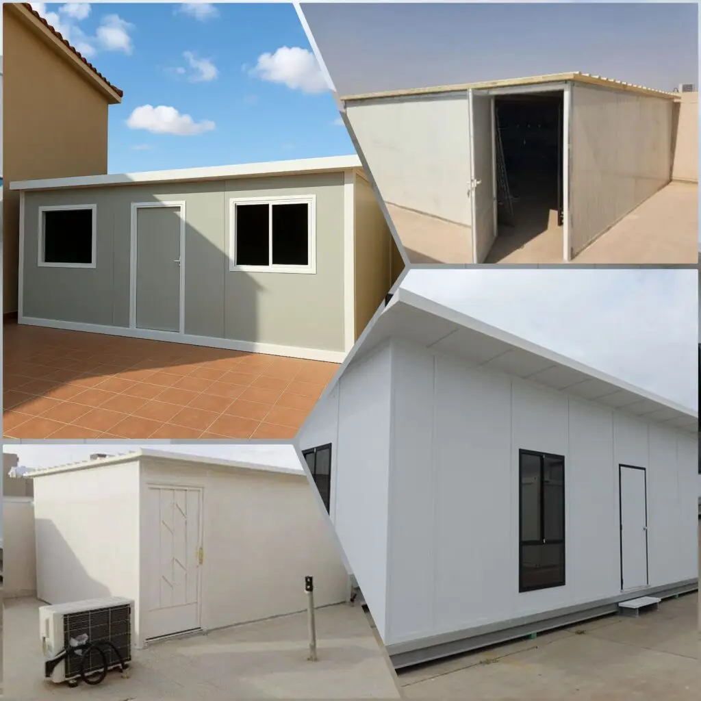 صورة غرفة ساندويش بانل سكنية في مكة المكرمة، بتصميم حديث وعازل حراري، توفر بيئة مريحة ومتينة للسكن