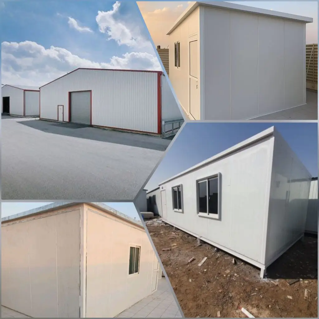 صورة عملية التشطيب والفحص النهائي لغرفة ساندويش بانل في مكة المكرمة لضمان الجودة والكفاءة في الاستخدام