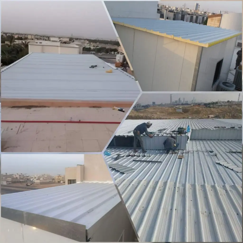 صورة أسطح ساندويتش بانل حرارية، توفر عزل فعال وحماية للمباني والغرف مع متانة وجودة عالية