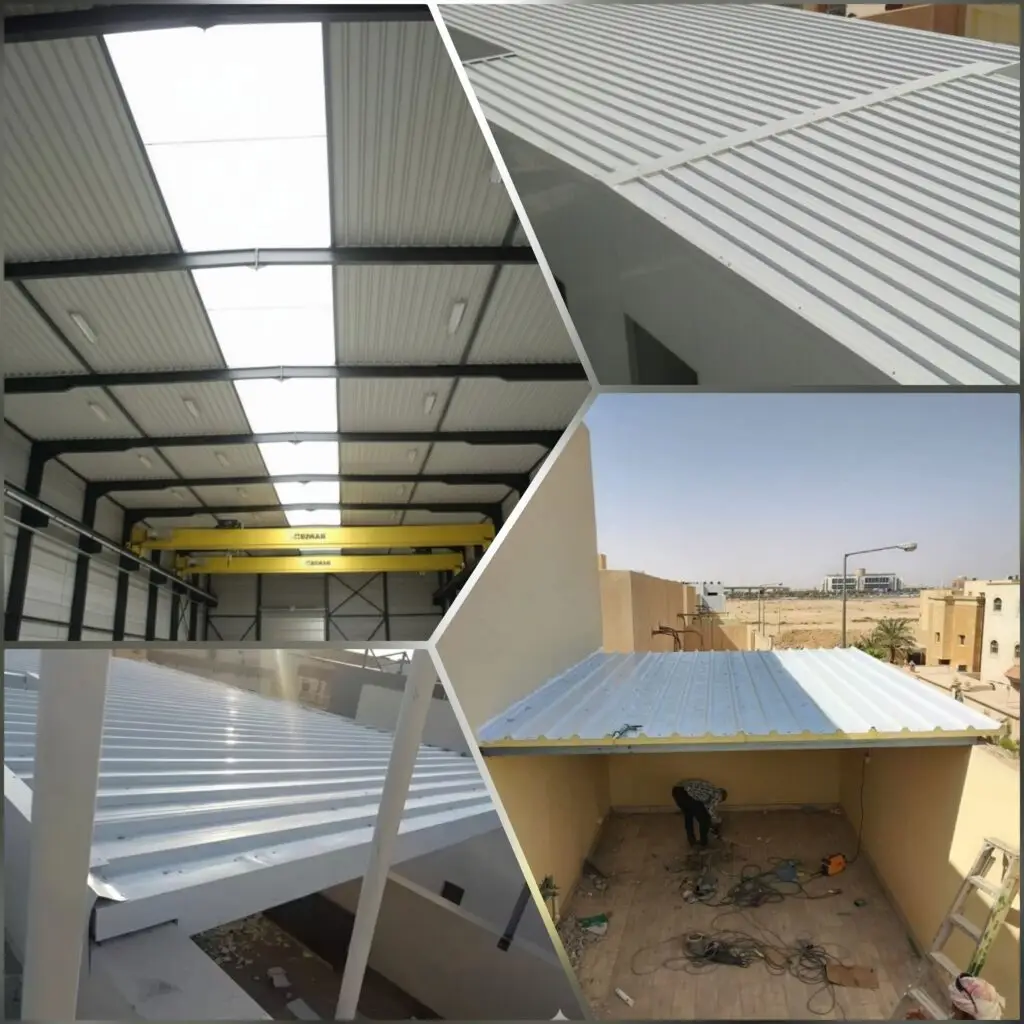 صورة أسطح ساندويتش بانل صوتية لعزل الضوضاء وتقليل انتقال الصوت، مع متانة وجودة عالية للمواد