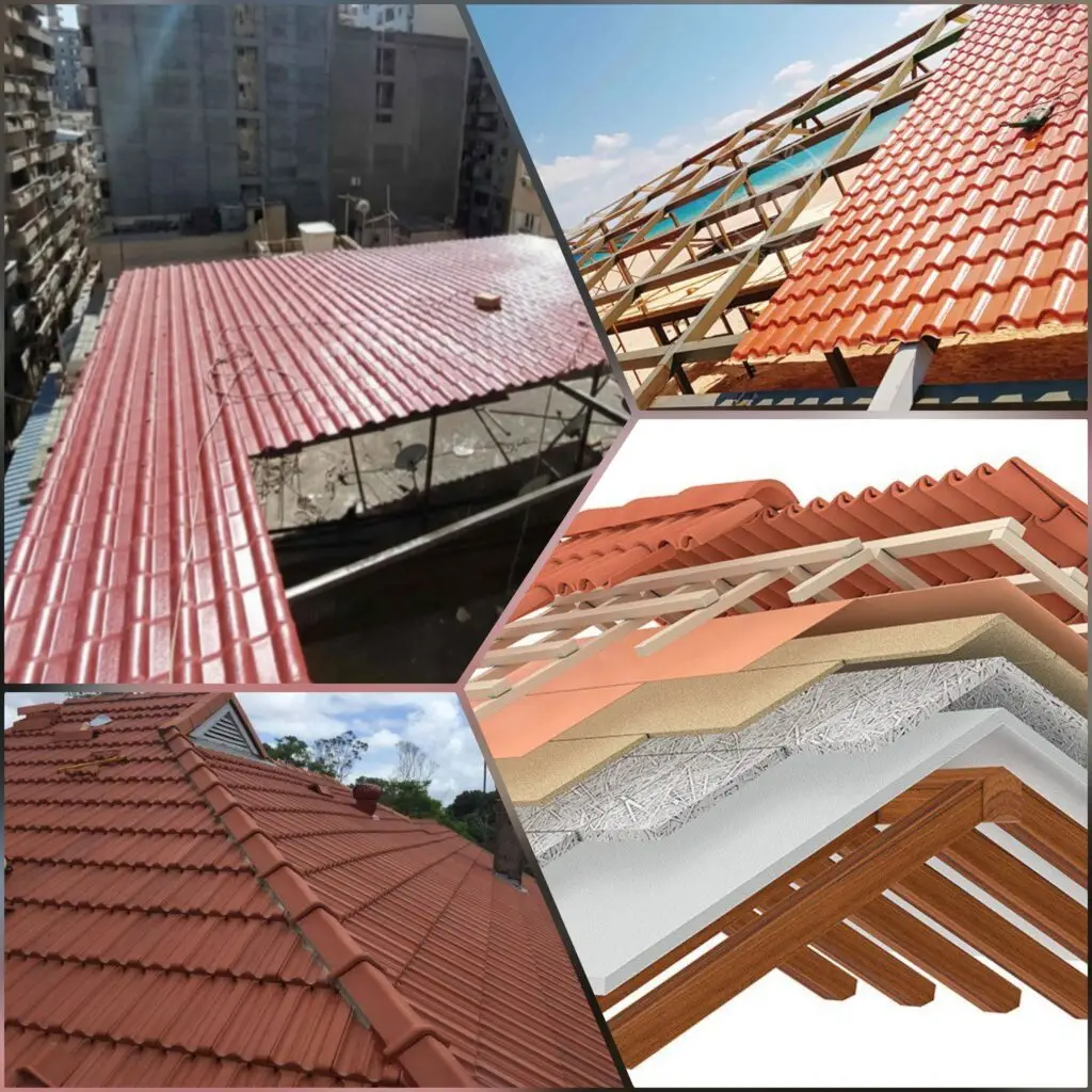 صورة عملية التحضير وتركيب الهيكل الأساسي لسقف قرميد في مكة المكرمة لضمان المتانة والاستقرار