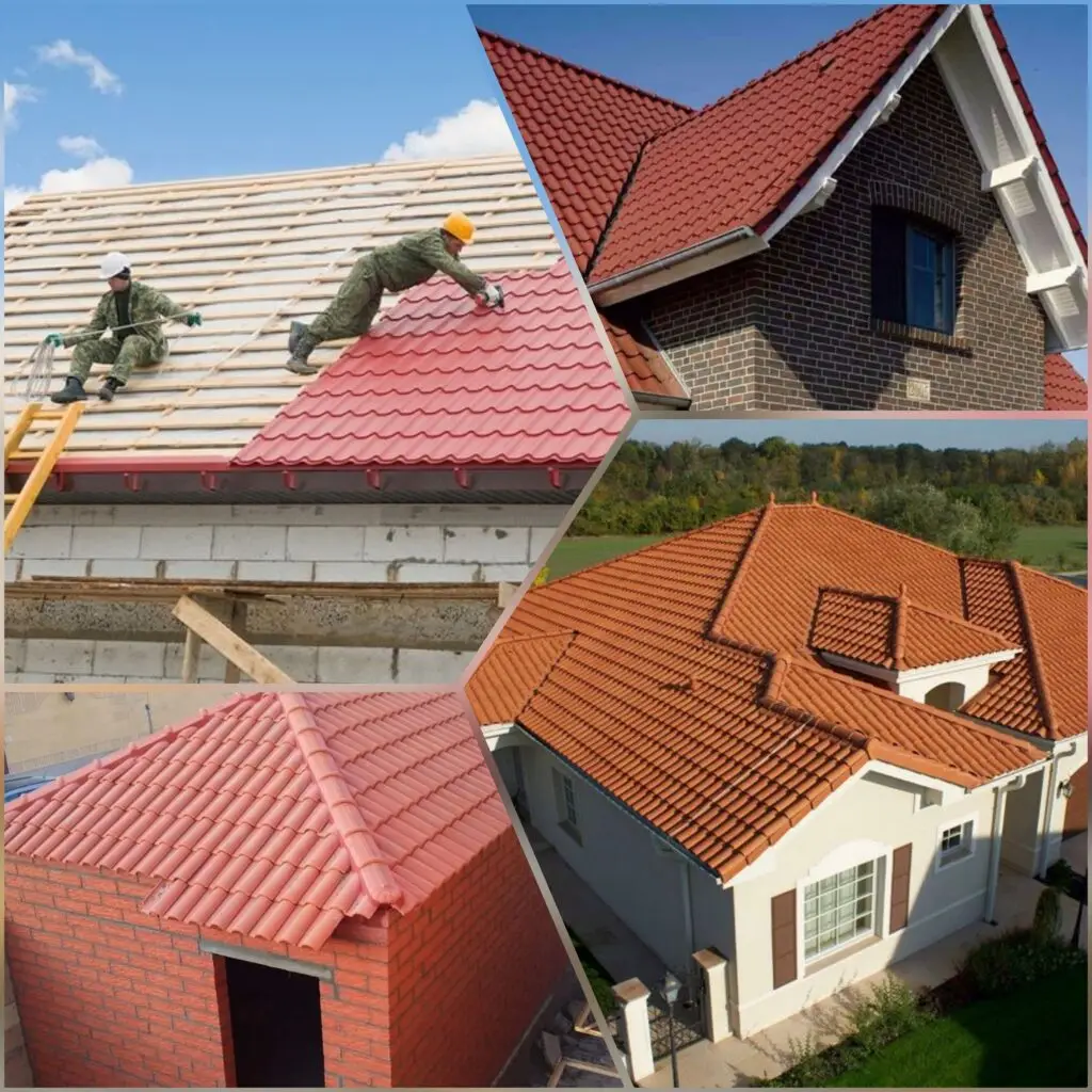 صورة عملية التشطيب والفحص النهائي لسقف قرميد في مكة المكرمة لضمان جودة التركيب والمتانة