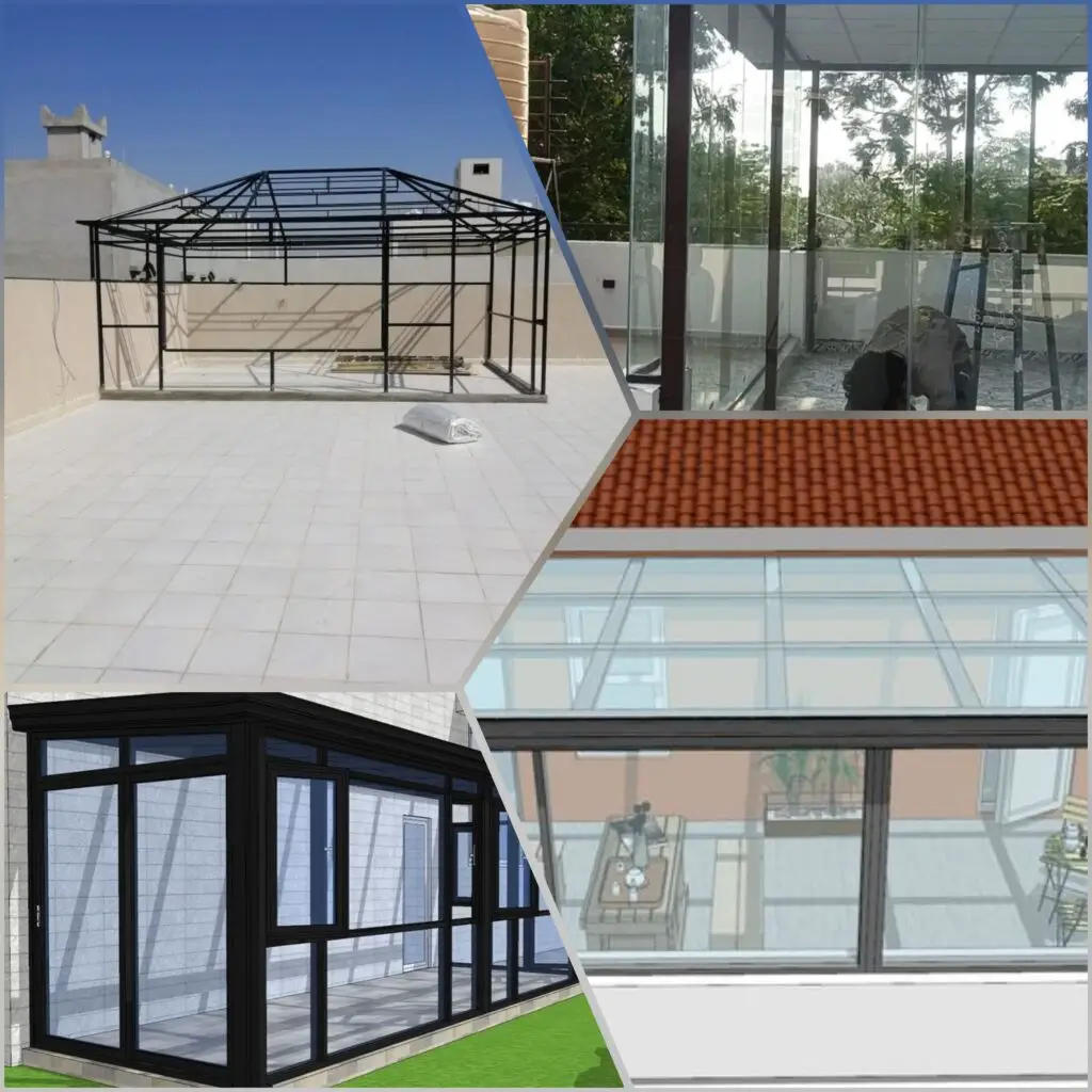 صورة عملية المعاينة والدراسة الحديثة الدقيقة لبيوت الشعر والزجاجية لتحديد التصميم والمواد المثالية