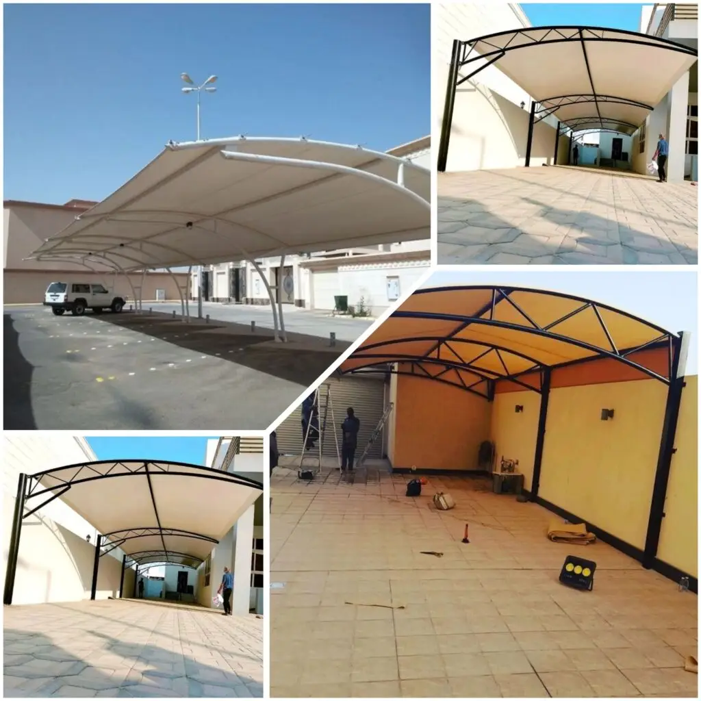 مظلات مقوسة بتصميم أنيق تناسب مواقف السيارات في مكة تركيب مظلات مقوسة مقاومة لأشعة الشمس والحرارة العالية مظلات مقوسة للمنازل والاستراحات بتنفيذ احترافي في مكة مظلات مقوسة بمواد متينة وتشطيب عالي الجودة