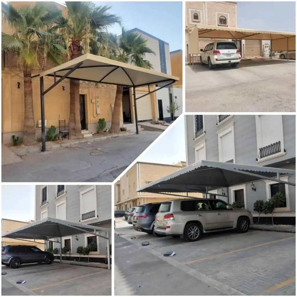 مظلات سيارات توفر الحماية من أشعة الشمس والأمطار تركيب مظلات سيارات ثابتة ومتينة في المنازل والمواقف مظلات سيارات مقاومة للعوامل الجوية وطويلة العمر تصميم مظلات سيارات عملي وجمالي يناسب جميع المواقع