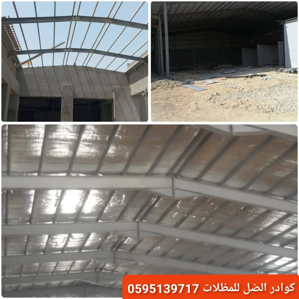 مستودع خرساني متين يوفر مساحة واسعة وحماية للبضائع.