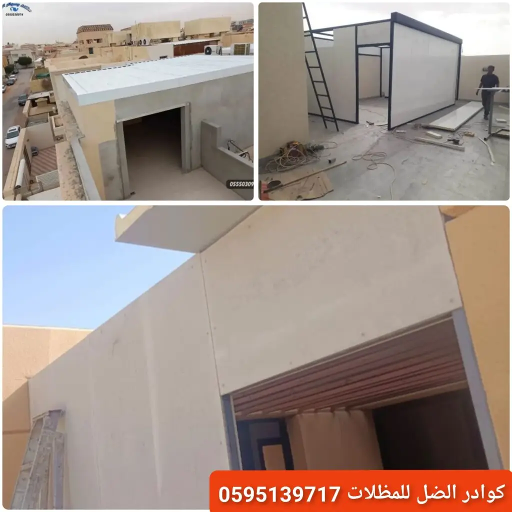 مستودع مجهز بسقف وجدران ساندوتش بانل بولي يوريثان يوفر عزل حراري وصوتي عالي ومتانة للمباني.